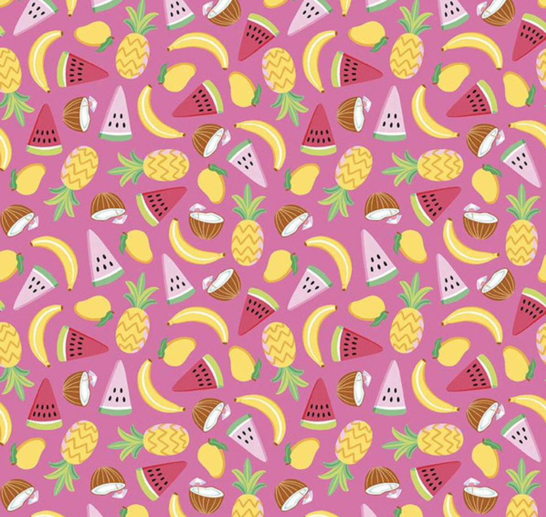 Lets Get Coconuts on Hot Pink - Weave & Woven