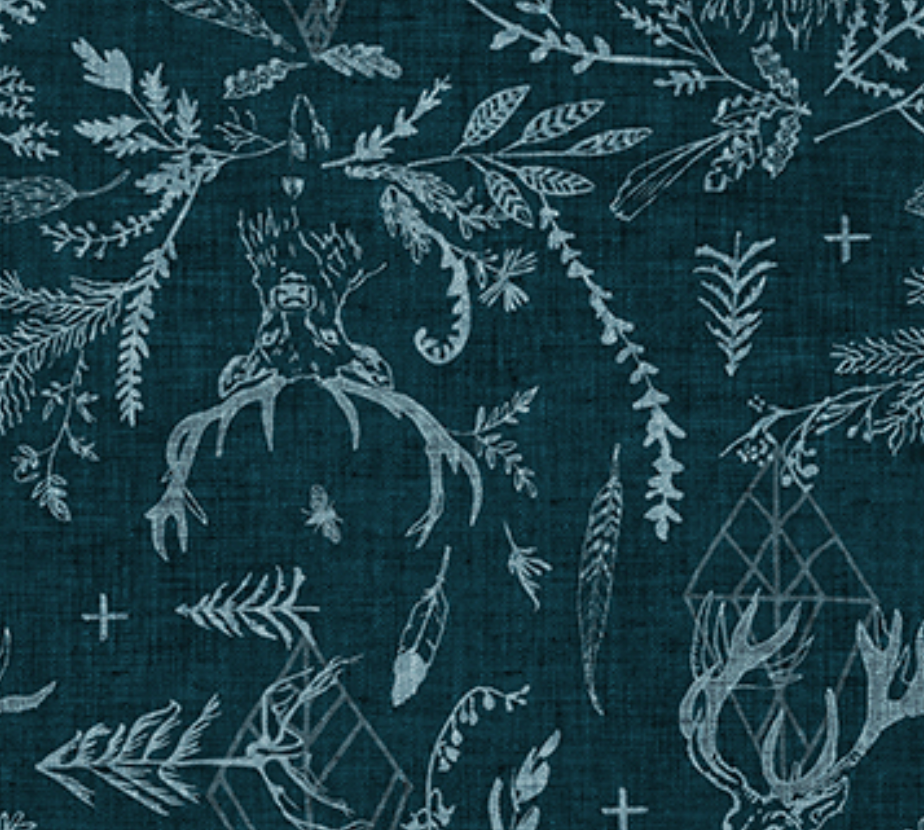 Forest Stages in Heather Navy - Weave & Woven