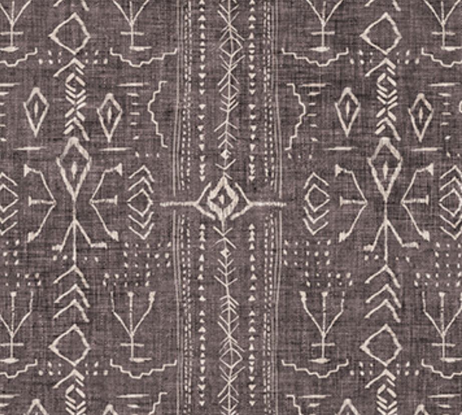 Forest Stripes on Heather Brown - Weave & Woven