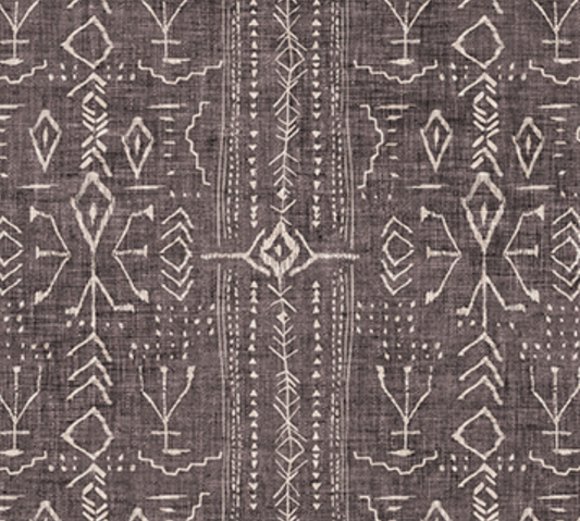 Forest Stripes on Heather Brown - Weave & Woven