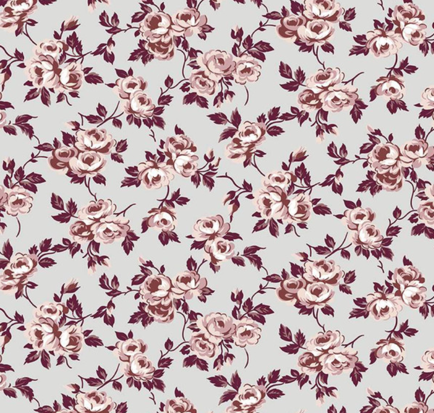 Exquisite Flowers in Grey - Weave & Woven