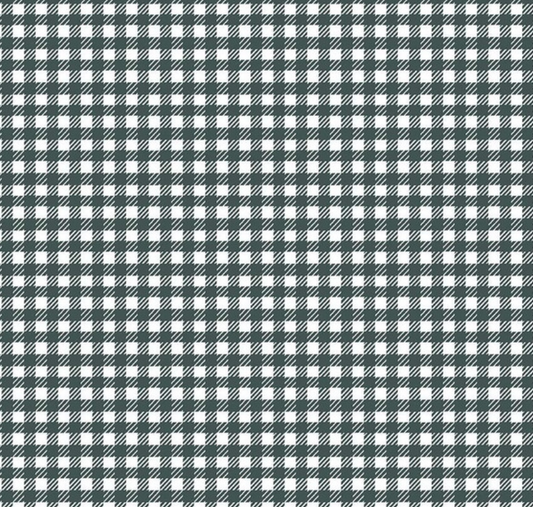 Hidden Cottage Gingham in Forest - Weave & Woven
