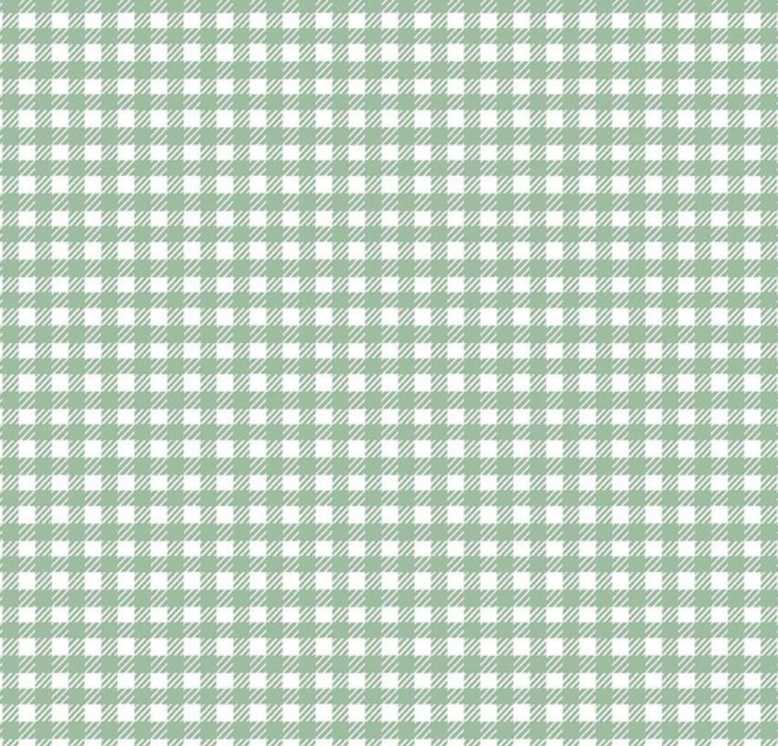 Hidden Cottage Gingham in Seafoam - Weave & Woven