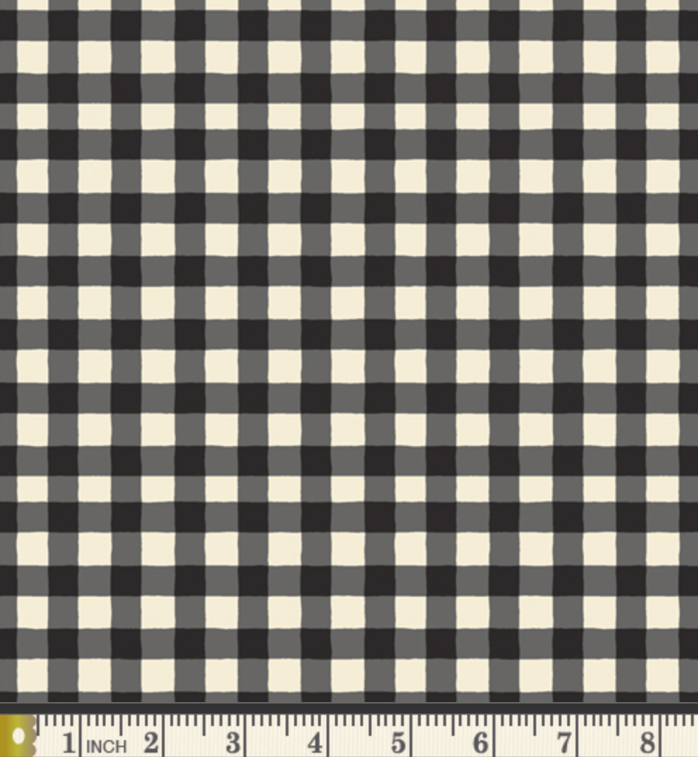 Small Plaid of My Dreams in Snow - Weave & Woven