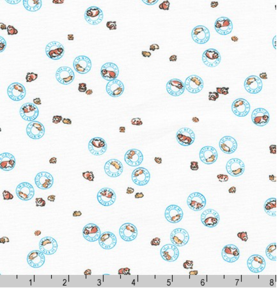 Small Hamsters on White - Weave & Woven