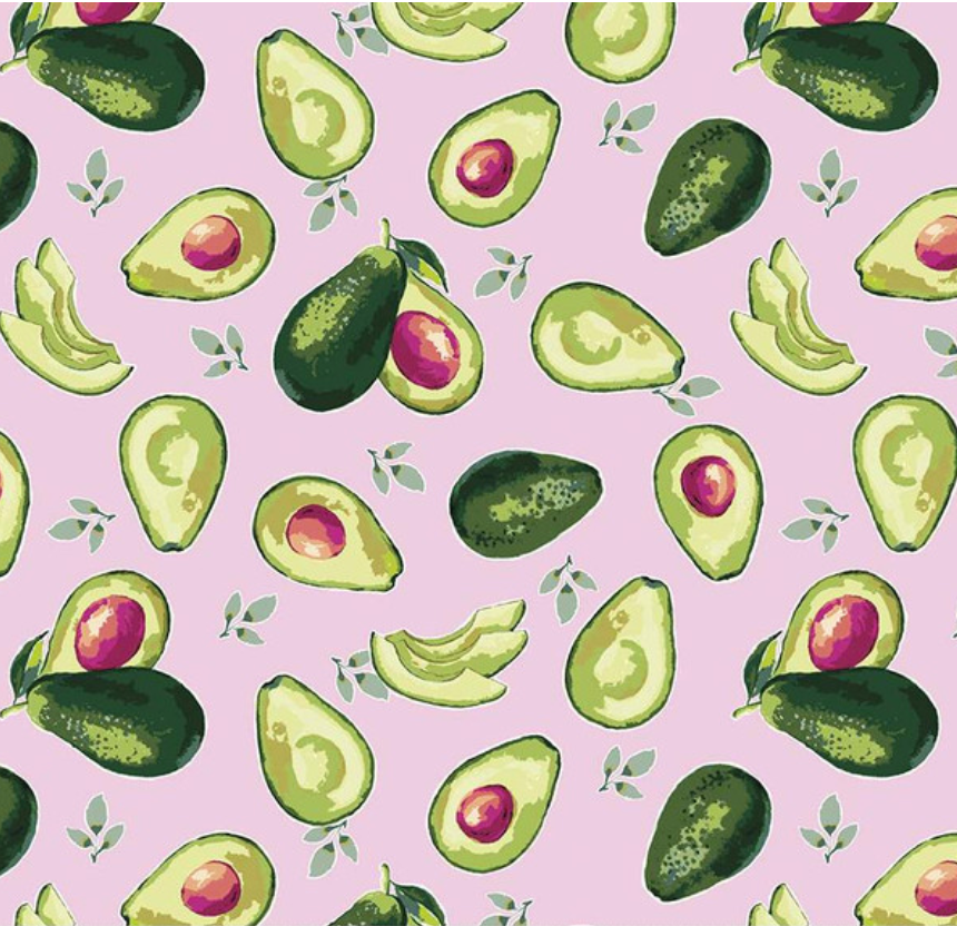 Lucy June Avocados on Pink - Weave & Woven