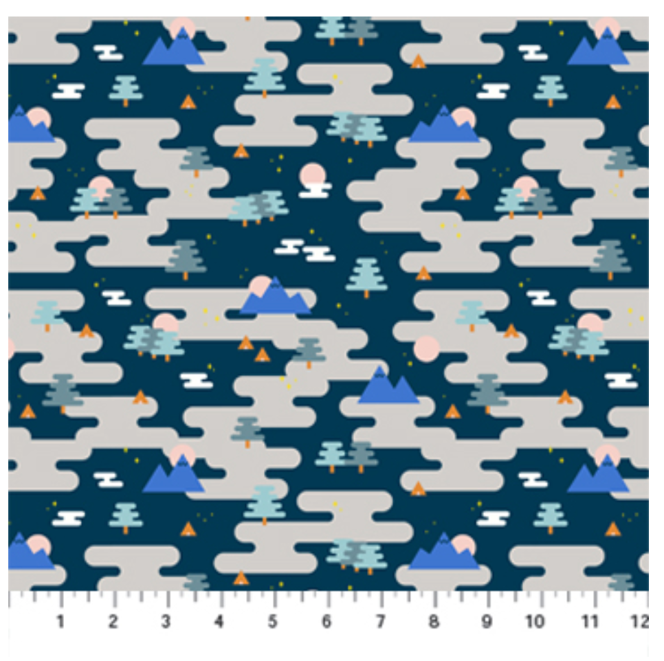 Camp Ground on Navy - Weave & Woven