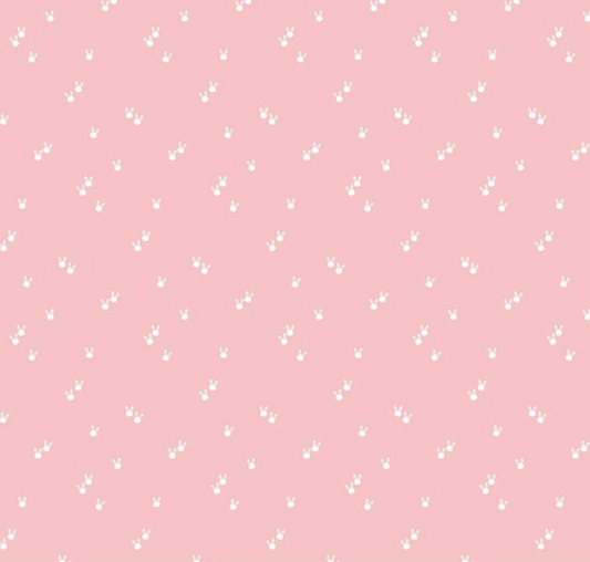 Bunny Dots on Pink - Weave & Woven