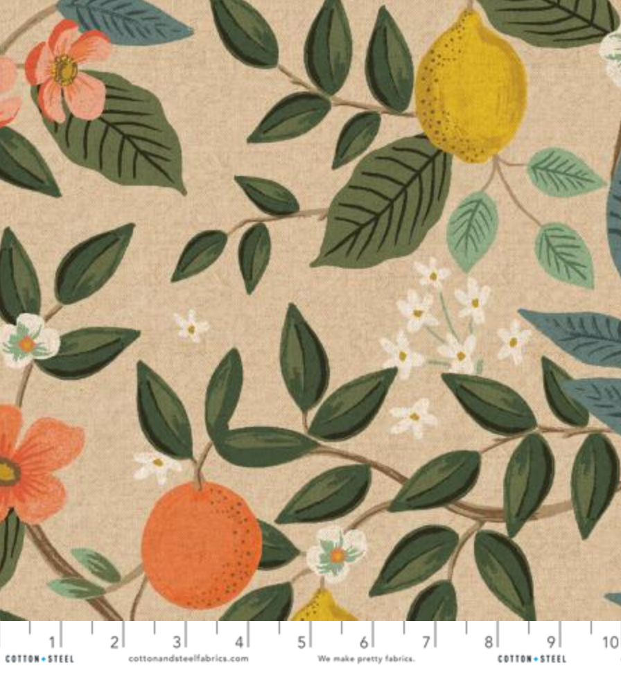 Citrus Grove in Natural | Canvas - Weave & Woven