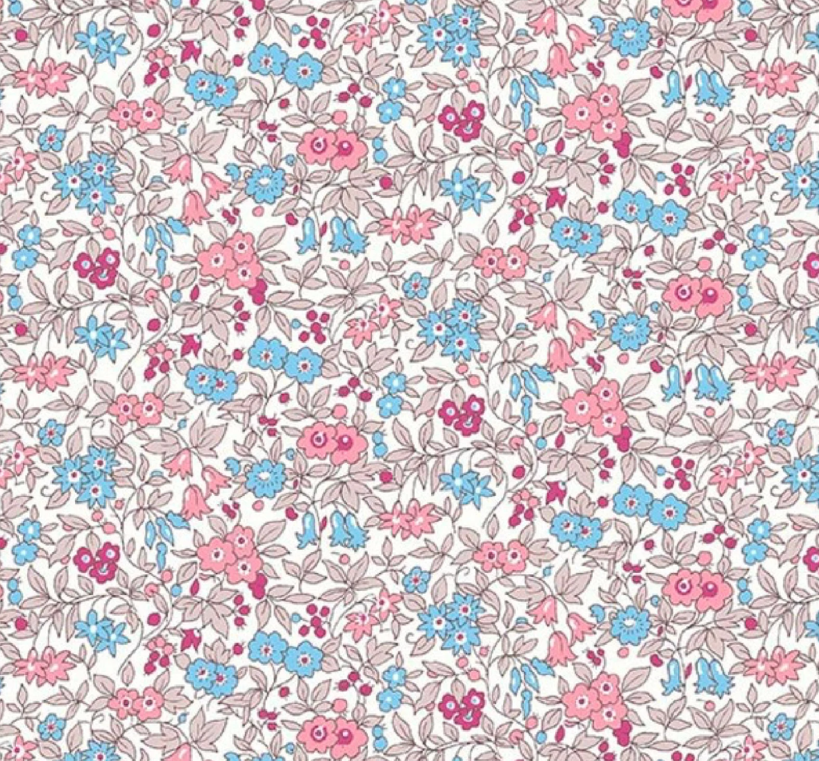 Forget Me Not Blossoms in Midnight Garden
