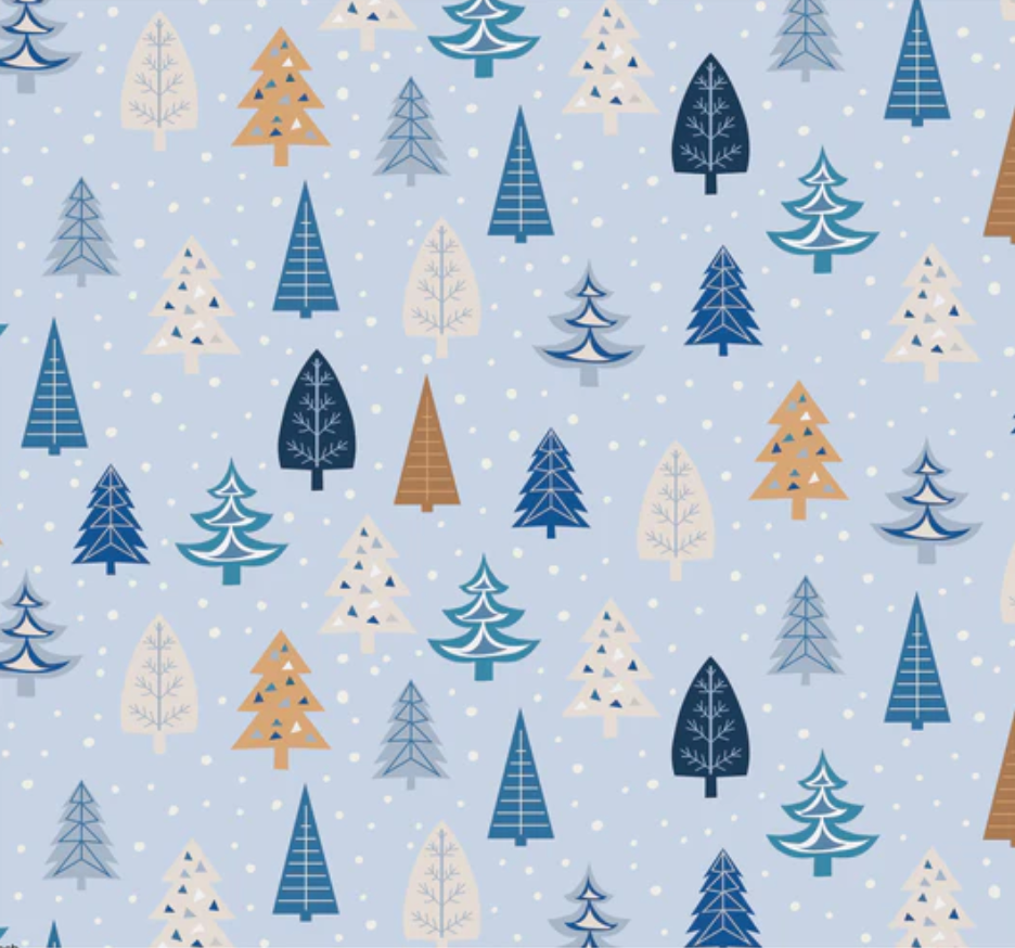 Winter Trees on Periwinkle