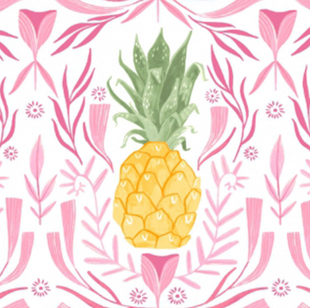 Pineapples in White - Weave & Woven