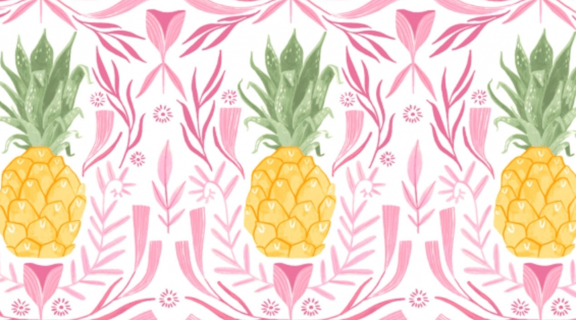 Pineapples in White - Weave & Woven