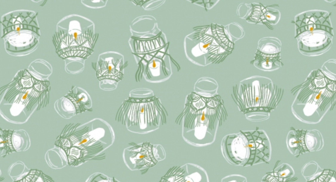 Glowing Jars in Lichen - Weave & Woven