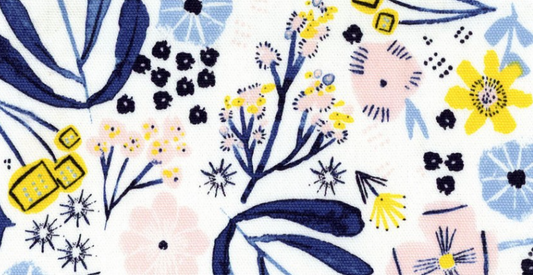 Florals and Foliage in Cream ~ Oxford - Weave & Woven