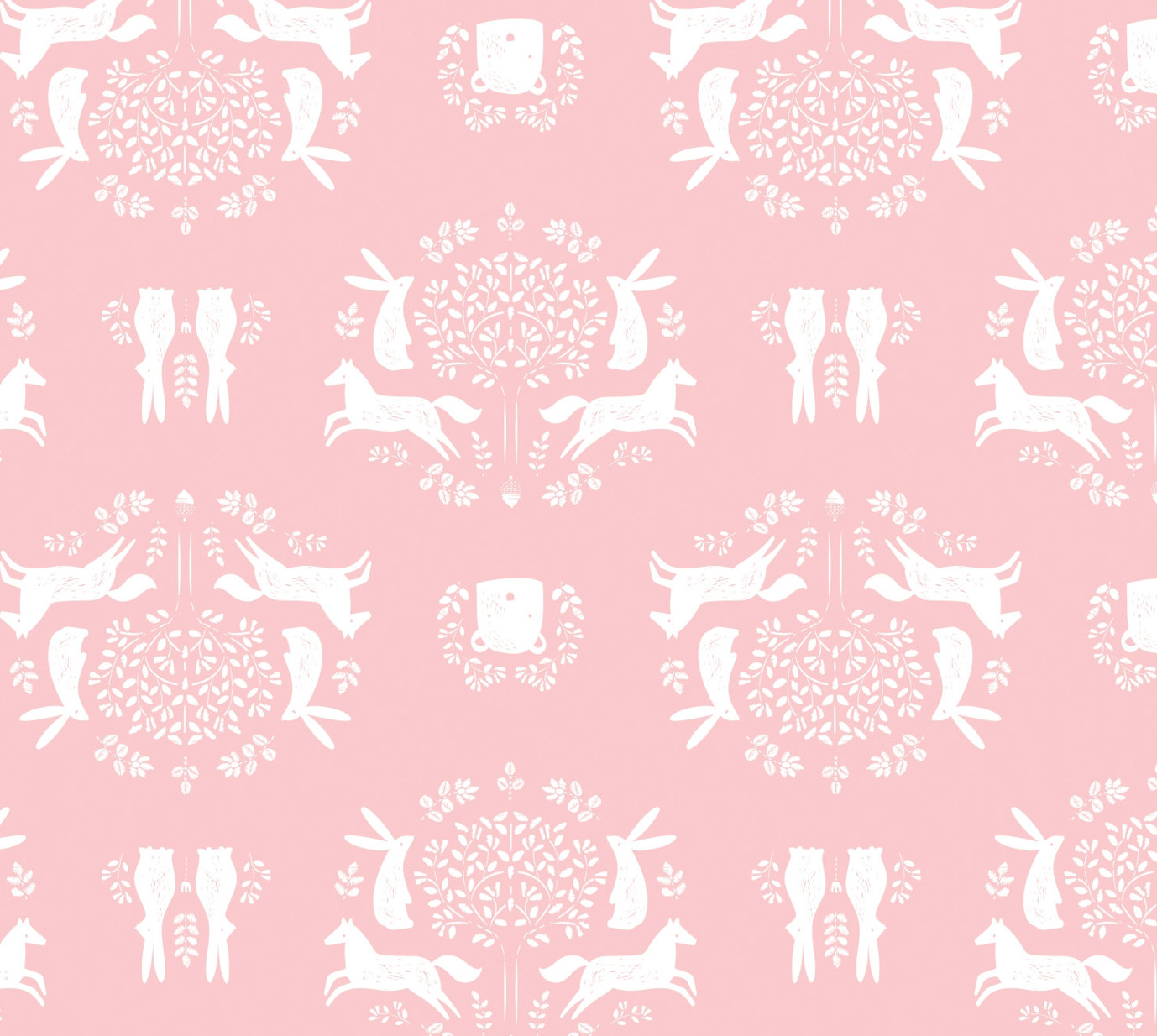 Friend Outlines in Pink - Weave & Woven