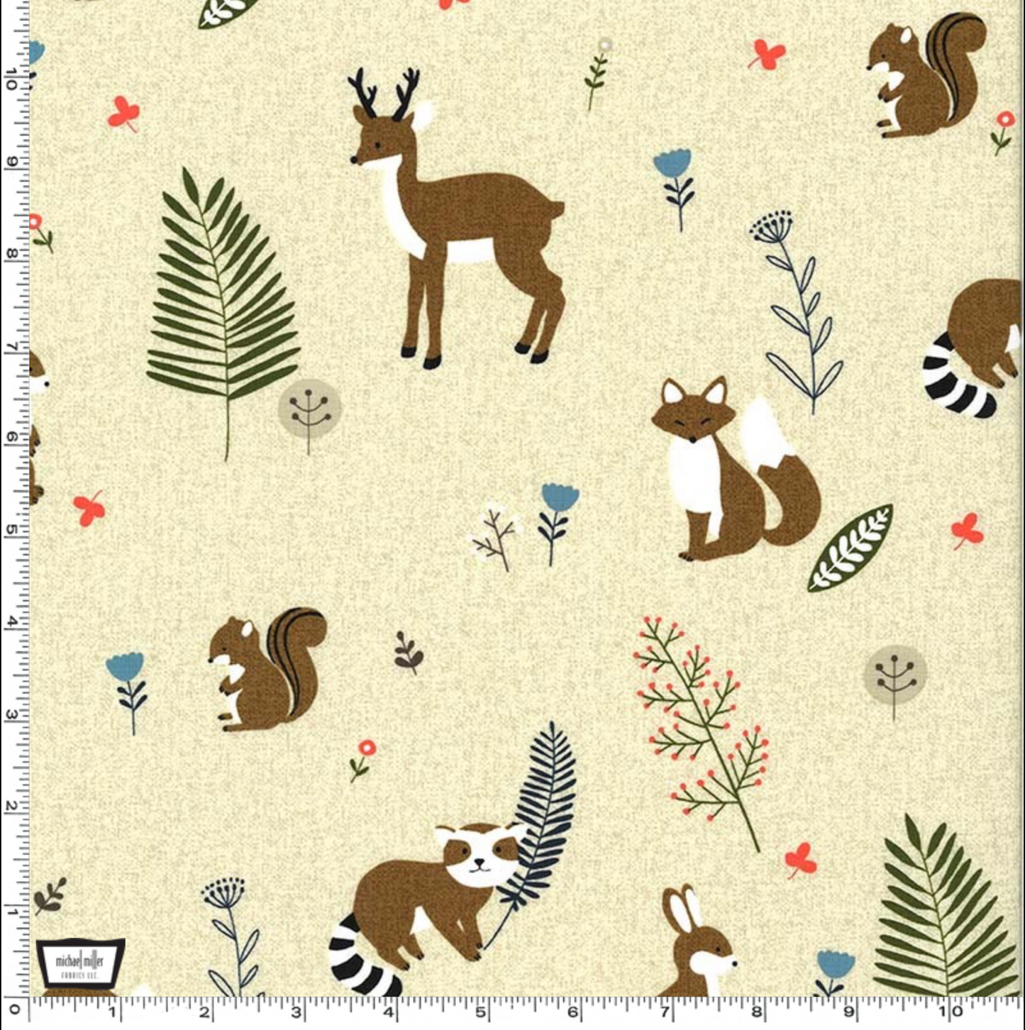 Critter Tails in Khaki - Weave & Woven