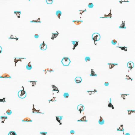 Small Cats on White - Weave & Woven