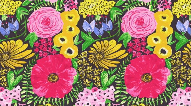 Floral Midnight Bloom - Weave & Woven