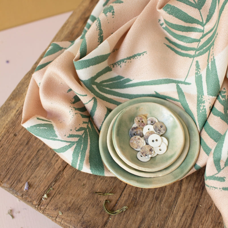 Canopy in Cactus | Viscose Crepe Fabric - Weave & Woven