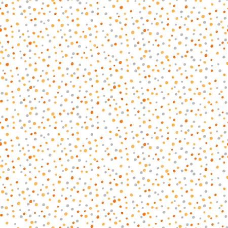 Confetti in Oranges | Metallic Silver - Weave & Woven