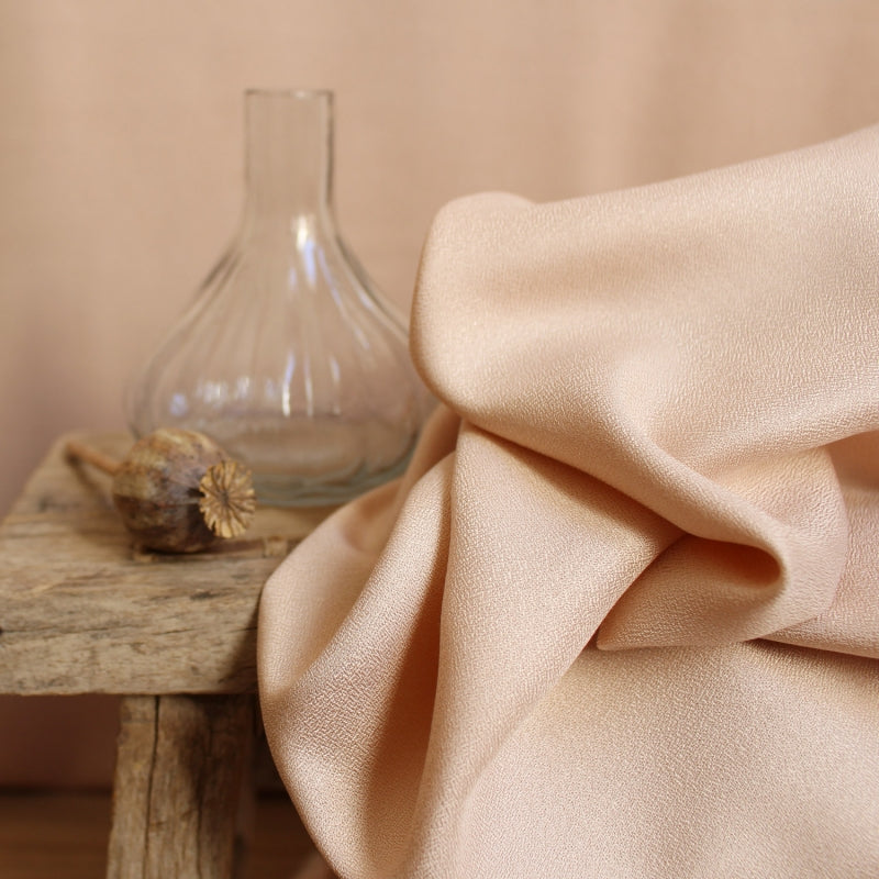 Blush | Viscose Crepe Fabric - Weave & Woven