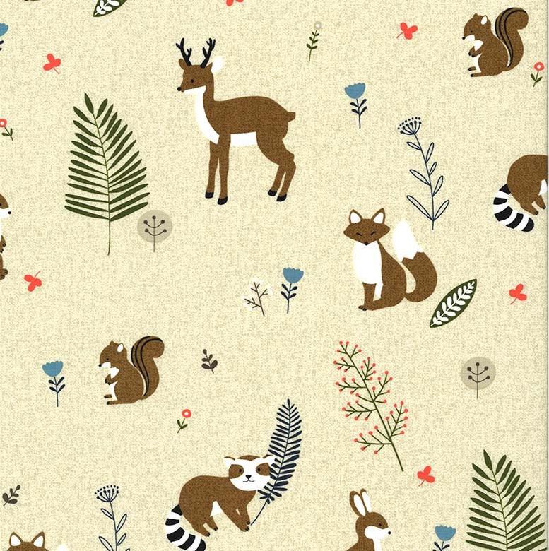 Critter Tails in Khaki - Weave & Woven
