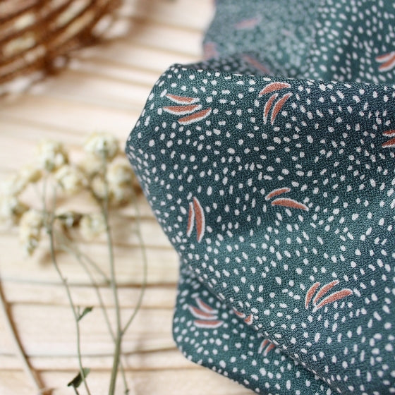 Dune in Smokey | Viscose Crepe Fabric - Weave & Woven