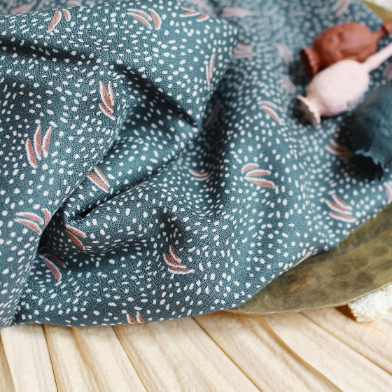Dune in Smokey | Viscose Crepe Fabric - Weave & Woven