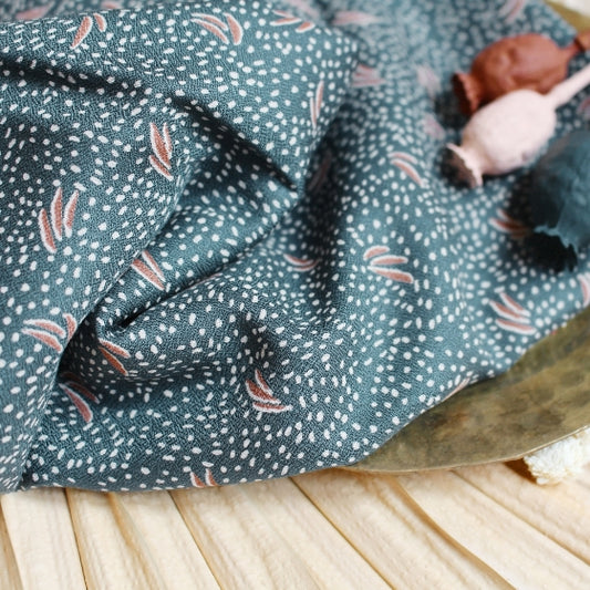 Dune in Smokey | Viscose Crepe Fabric - Weave & Woven