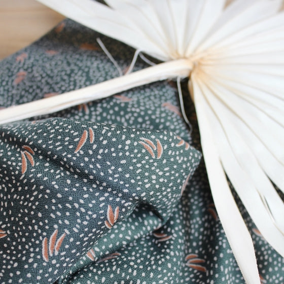Dune in Smokey | Viscose Crepe Fabric - Weave & Woven