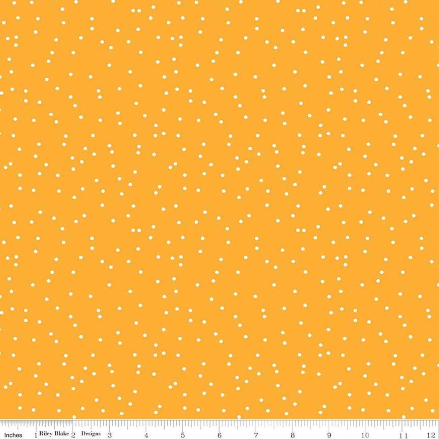 Rhapsody Dots on Golden Yellow - Weave & Woven