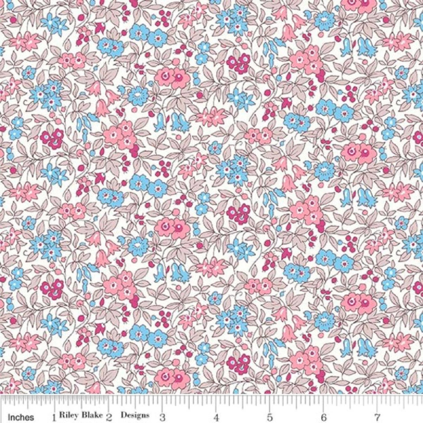 Forget Me Not Blossoms in Midnight Garden