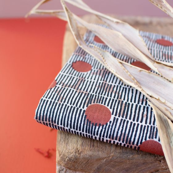 Mirage in Chestnut | Cotton Gauze - Weave & Woven