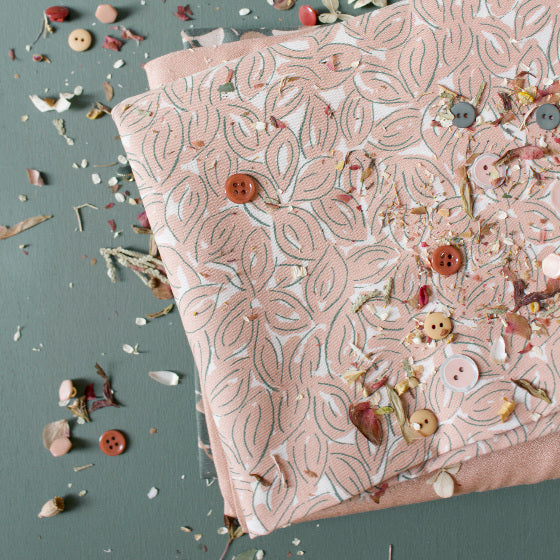 Petal in Maple | Cotton Gauze - Weave & Woven