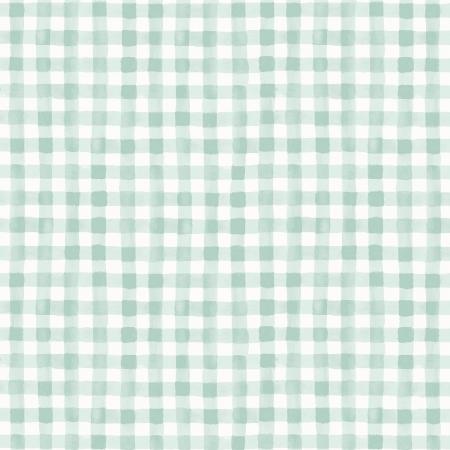 Painted Gingham in Mint - Weave & Woven