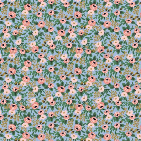 Rosa in Chambray | Metallic - Weave & Woven