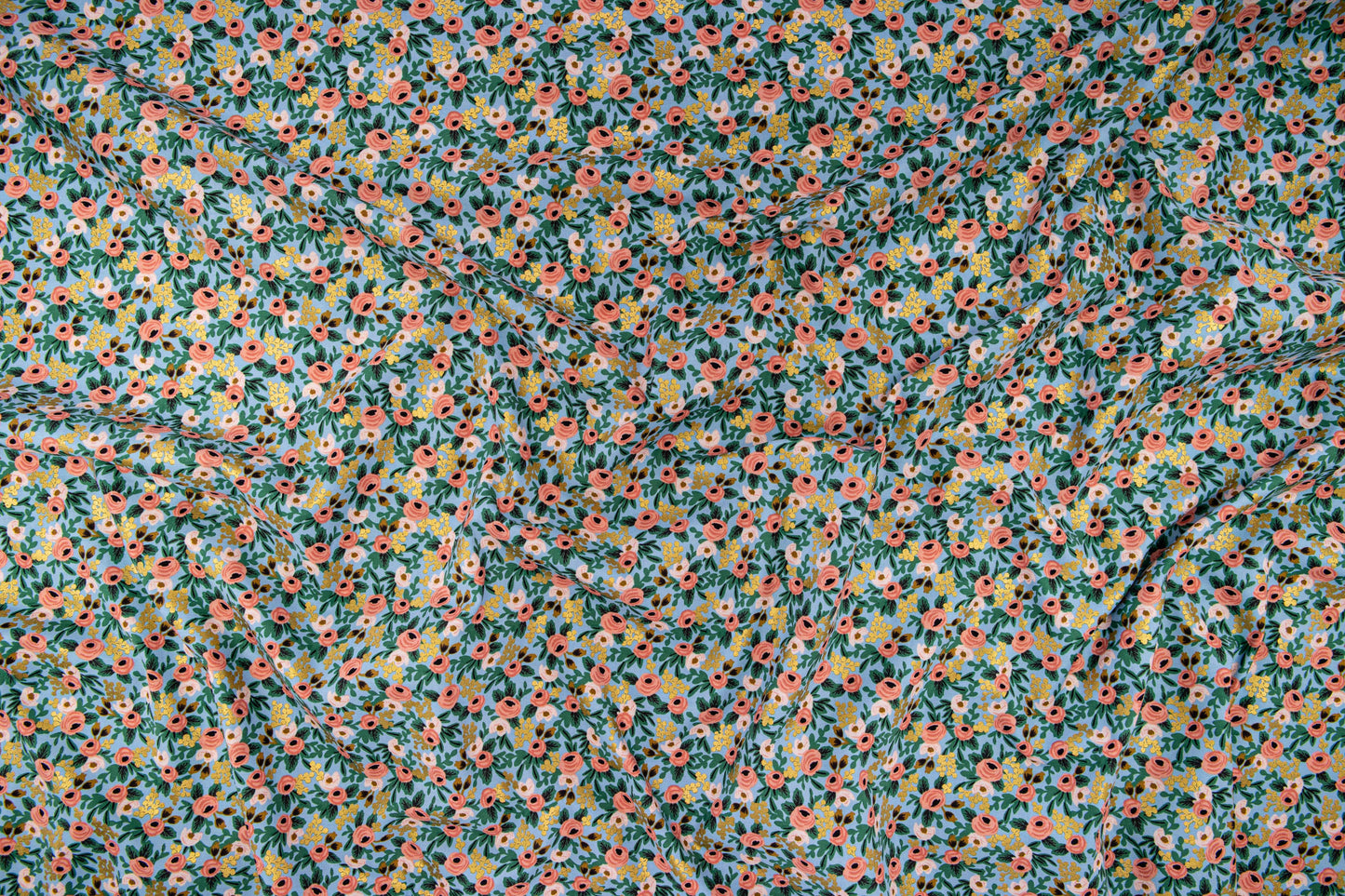 Rosa in Chambray | Metallic - Weave & Woven