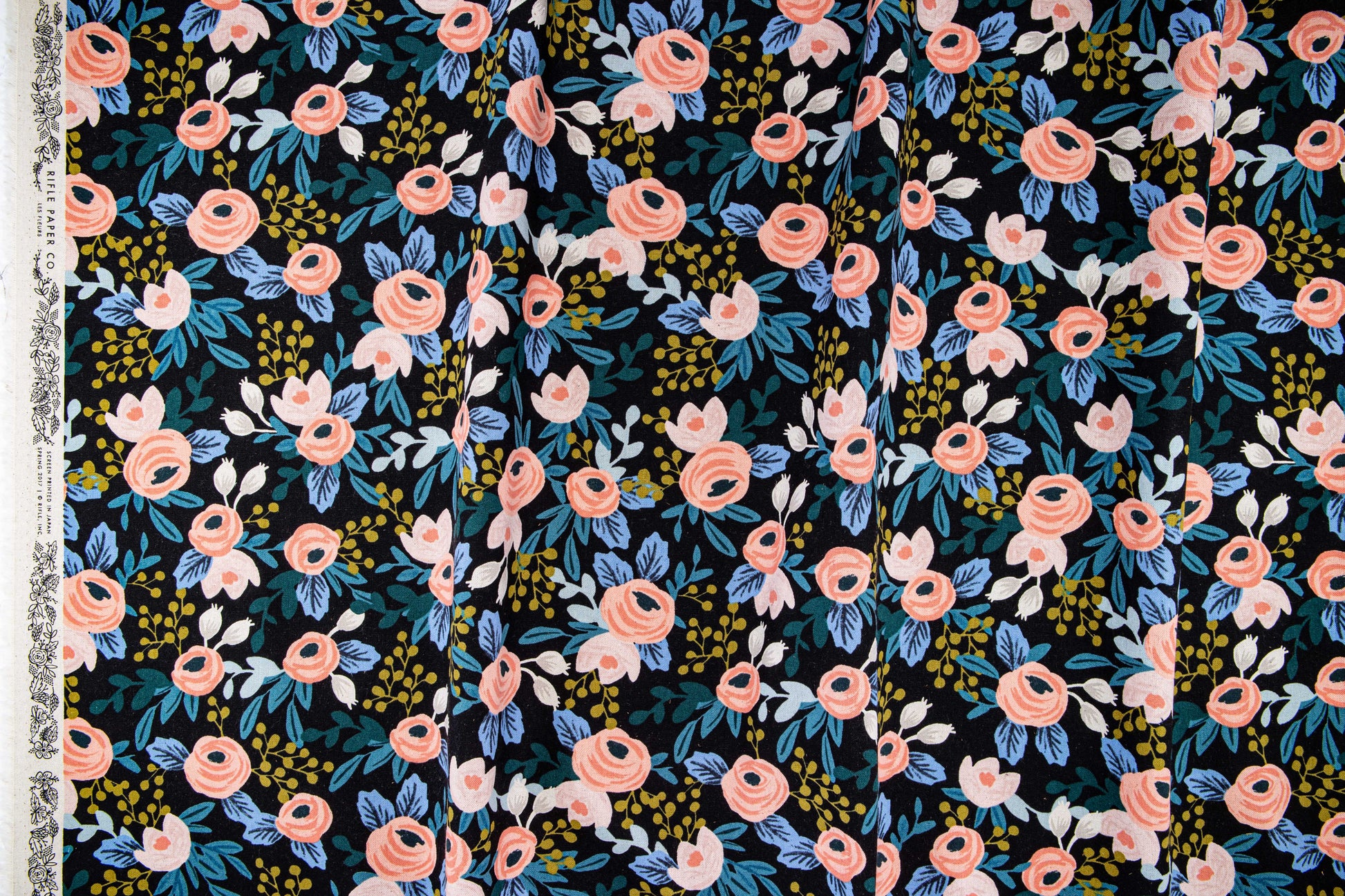 Rosa in Black | Canvas - Weave & Woven