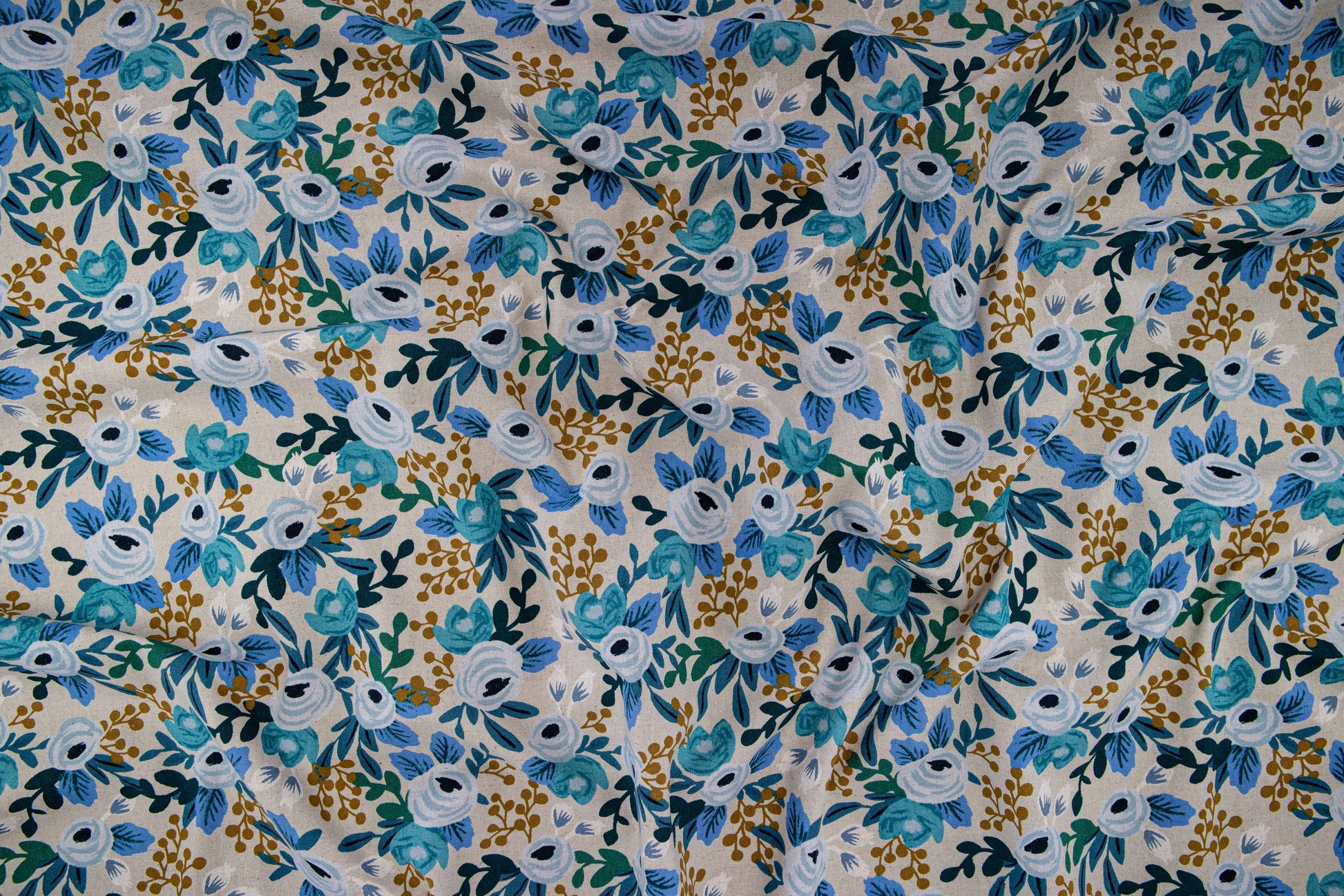 Rosa in Blue | Canvas - Weave & Woven