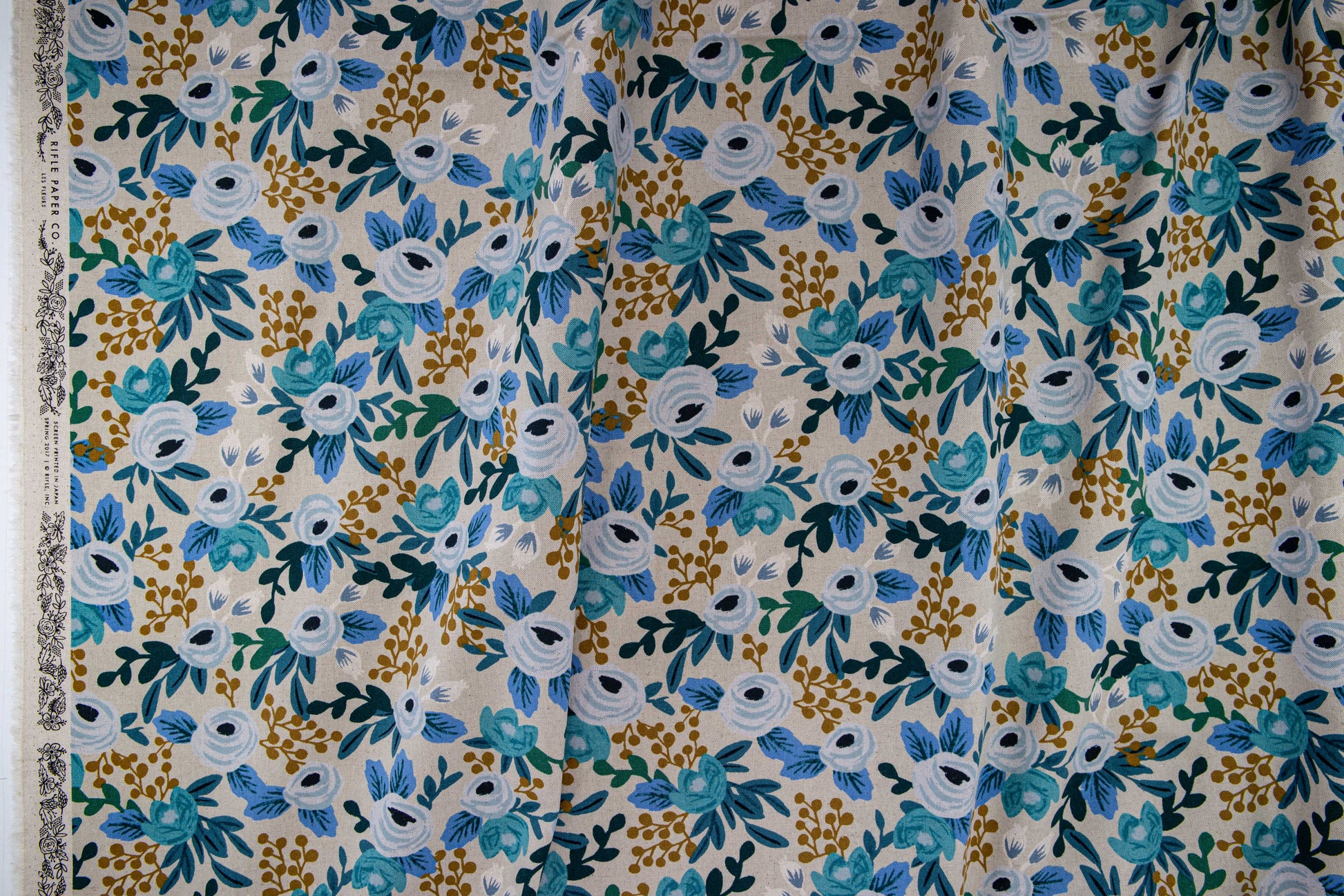 Rosa in Blue | Canvas - Weave & Woven