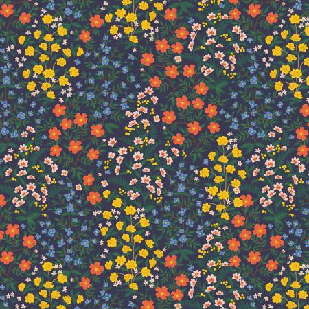Wildwood Gardens on Navy - Weave & Woven