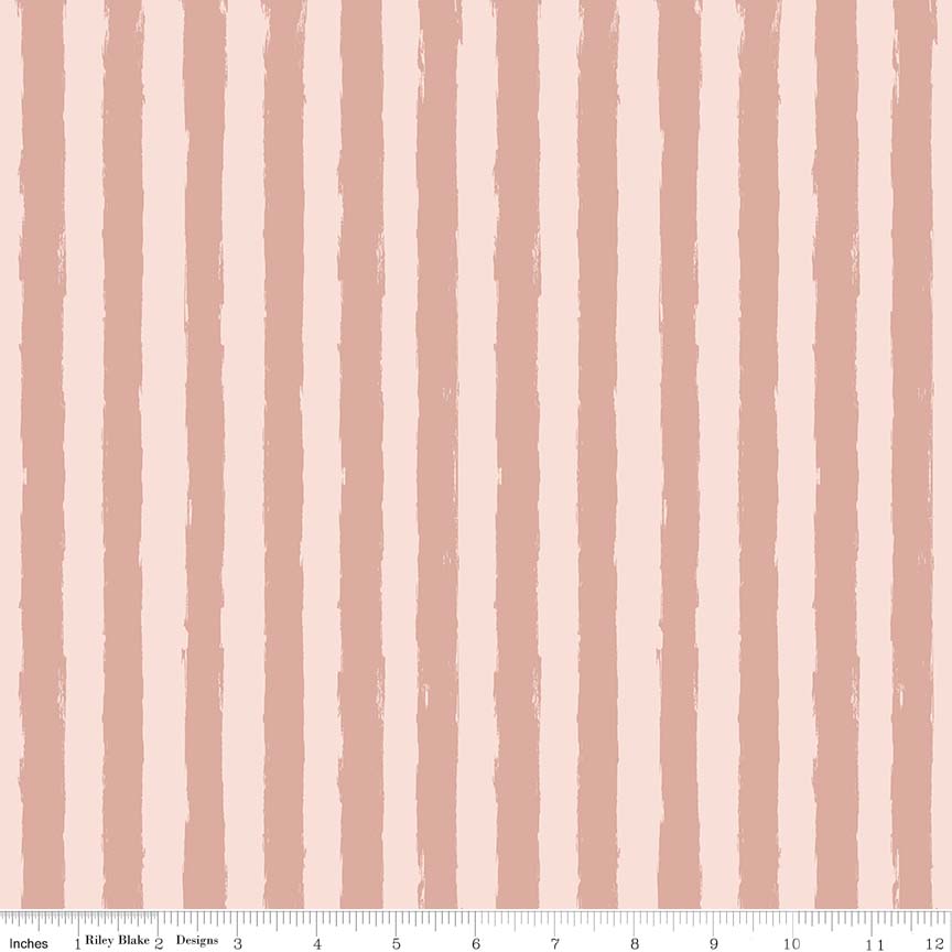 Pink Stripes ~ Metallic Rose Gold - Weave & Woven