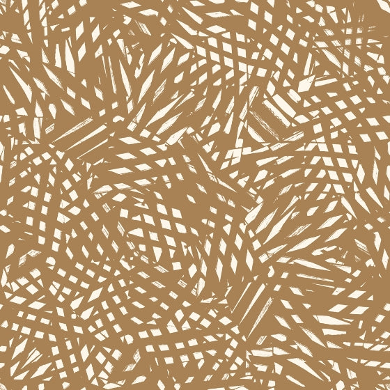 Shade in Ochre | Rayon Viscose Fabric - Weave & Woven