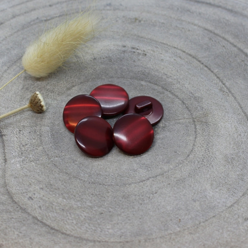 Swing Buttons in Amarante - Weave & Woven