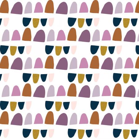 Mountains, Rocks and Pebbles in Golden Vista | Metallic - Weave & Woven
