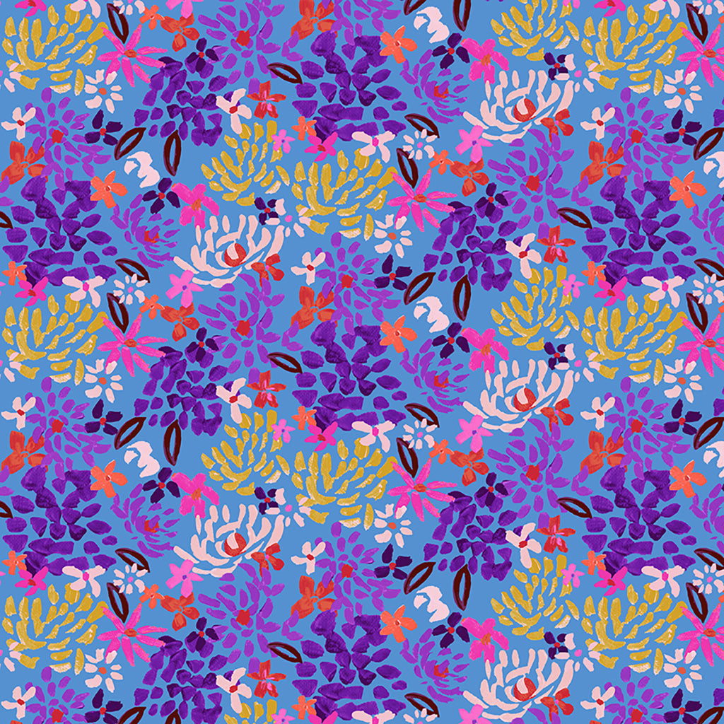 Petals on Blue - Weave & Woven