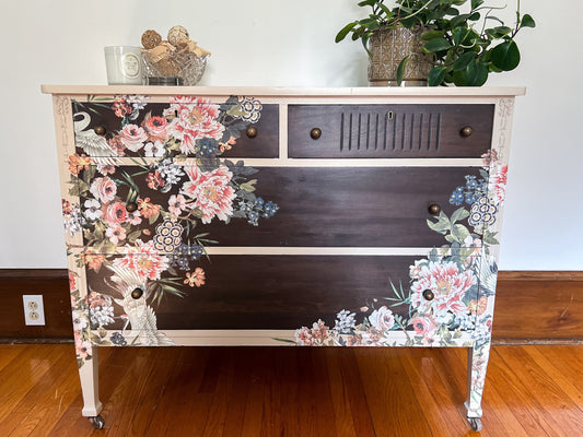 Floral Transfer Dresser by Weave & Woven