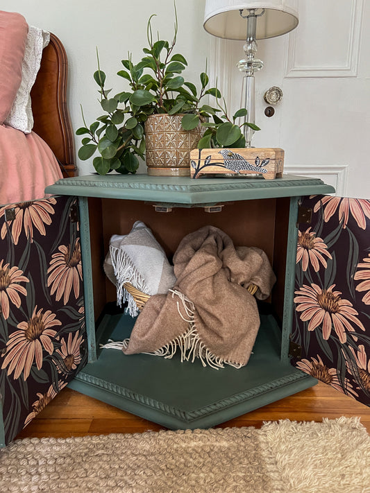 Sage Green Hexagon End Tables