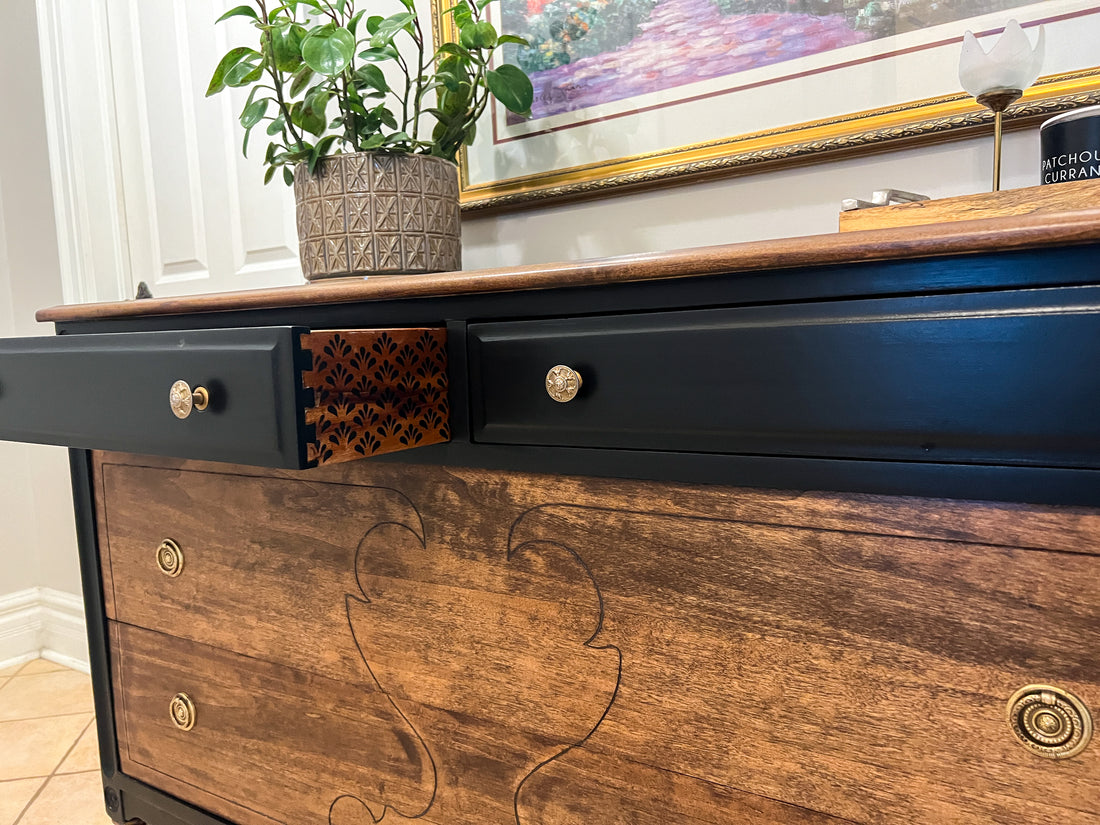 Value Village Rescue to Rustic Dresser Beauty